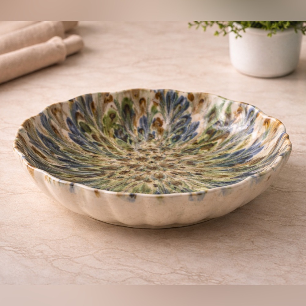 Anthropologie Lagos Portuguese Stoneware Pasta Bowl - Rare, NEW (Single Bowl) - Picture 1 of 7